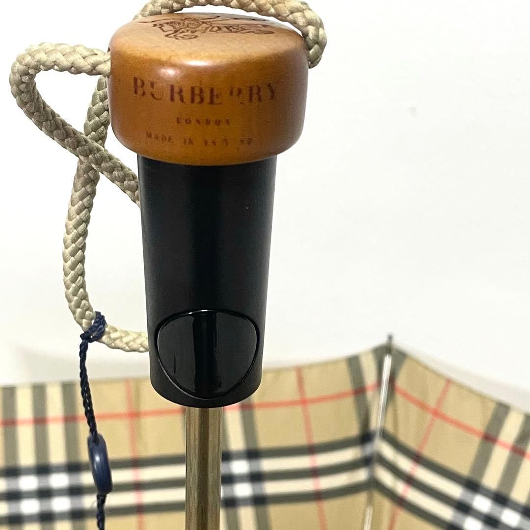美品　BURBERRY チェック柄 イギリス製　折りたたみ傘