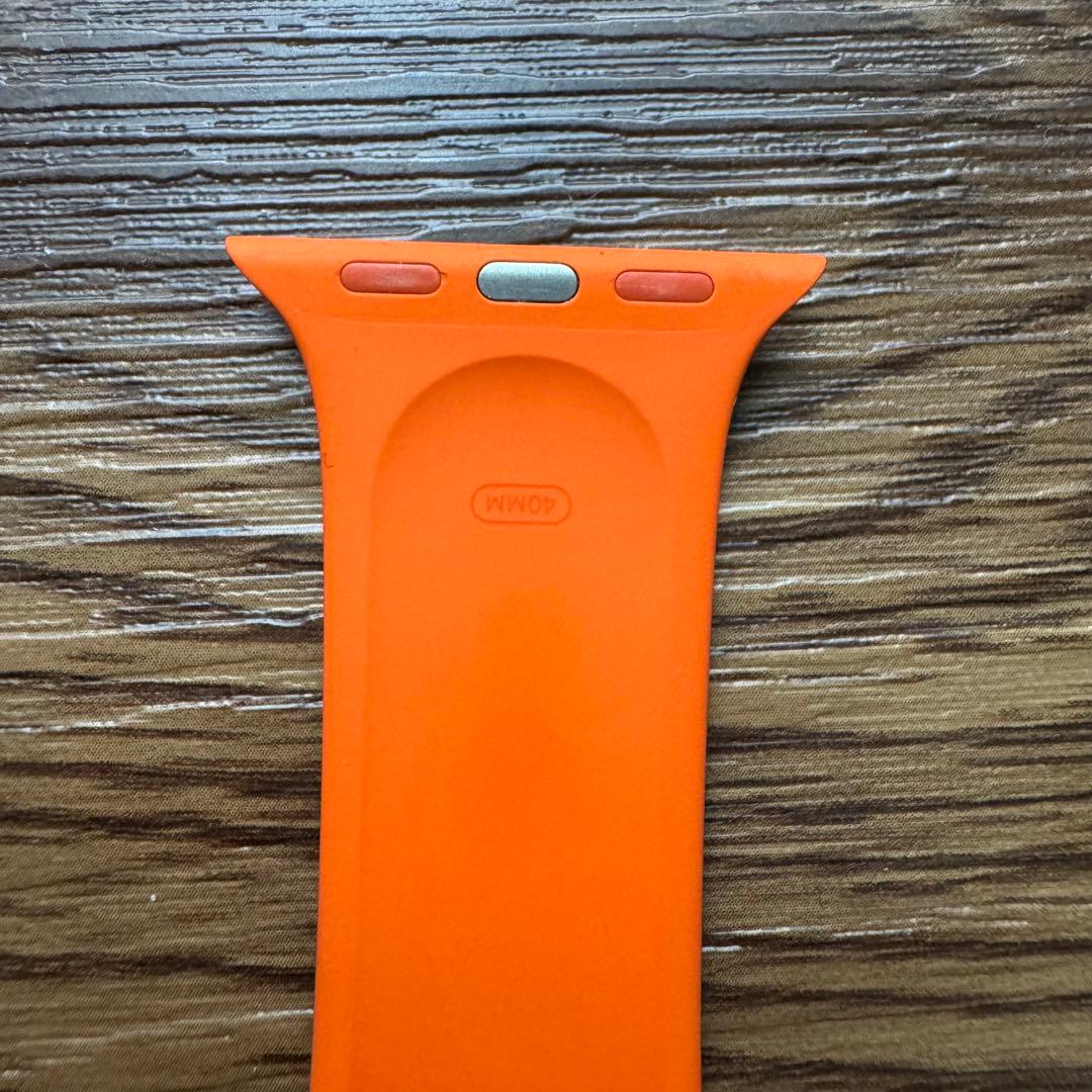 2492 Apple Watch エルメス　オレンジ　スポーツバンド　ラバー