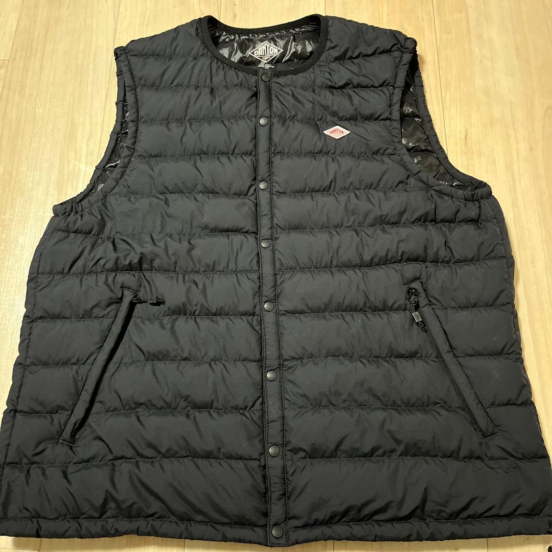 あ*つ様 DANTON ダウンベスト DT-A0026 黒 XL インナーダウン