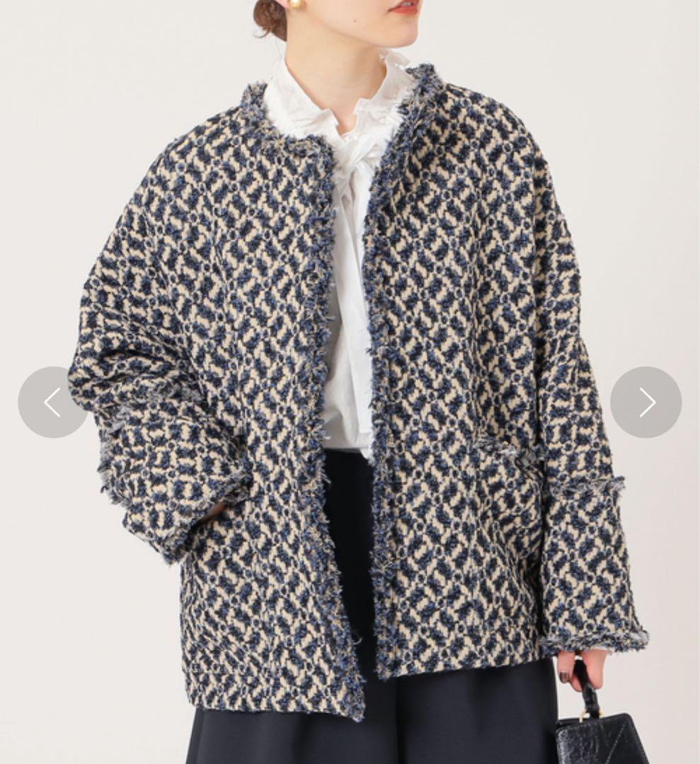 イエナ　＆NAVY GIOLICAジャガードジャケット