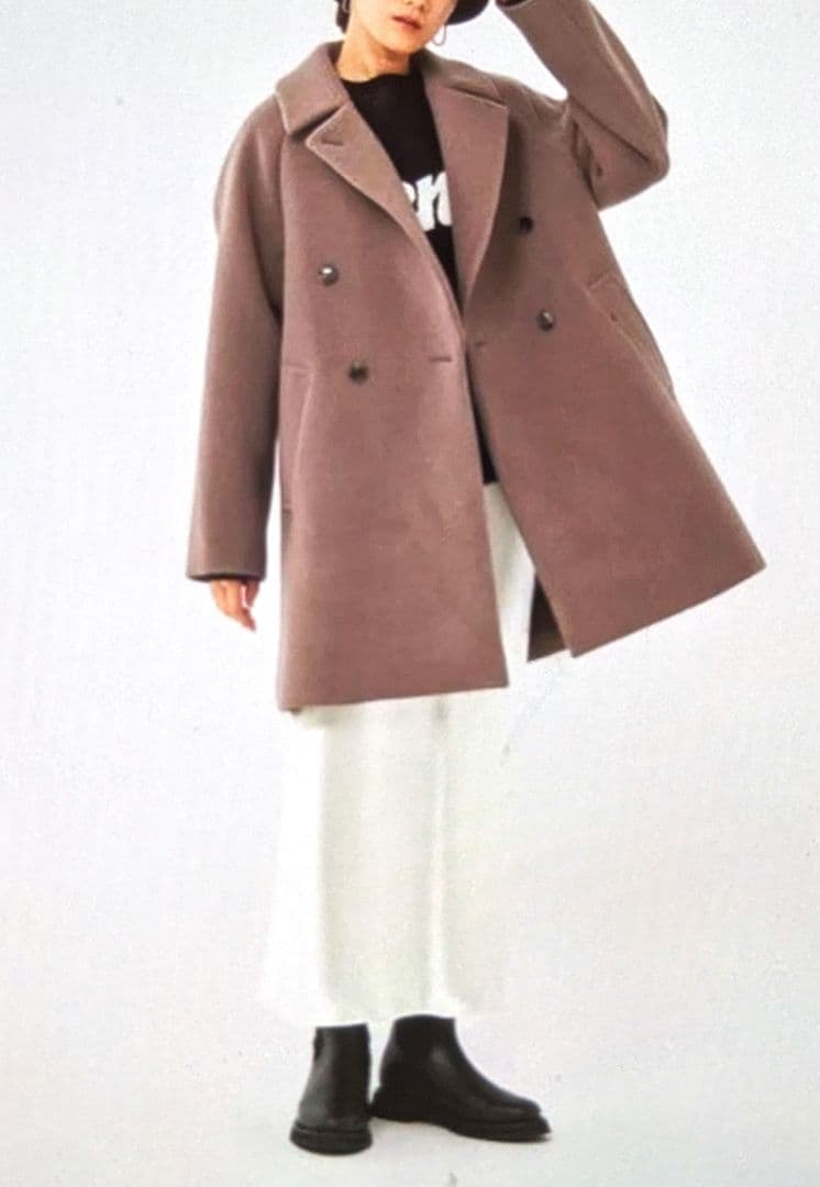 グリーンレーベルリラクシング　SPINTO　ダブルテーラードコート　美品　現行