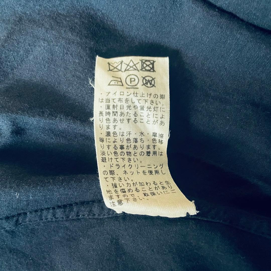 未使用級✨ヨーガンレール イエローレーベル ギャザー切替チュニック 紺 インド製