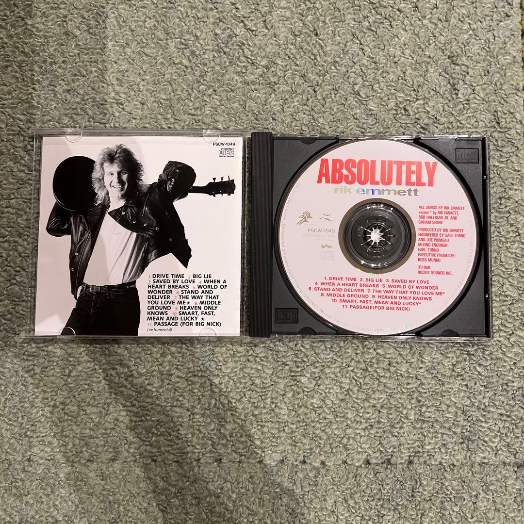 TRIUMPHのG、Rik Emmett 国内初回帯付アルバム4枚セット