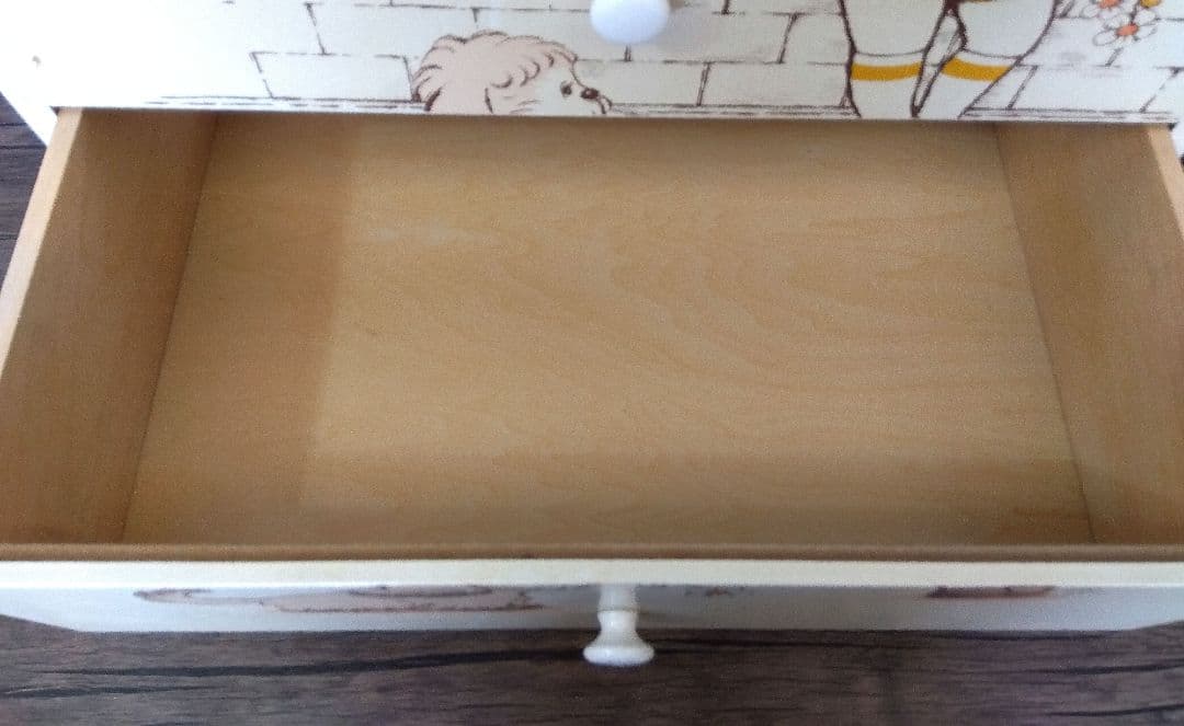 [き]昭和レトロ　女の子　犬　チェスト　大恵産業