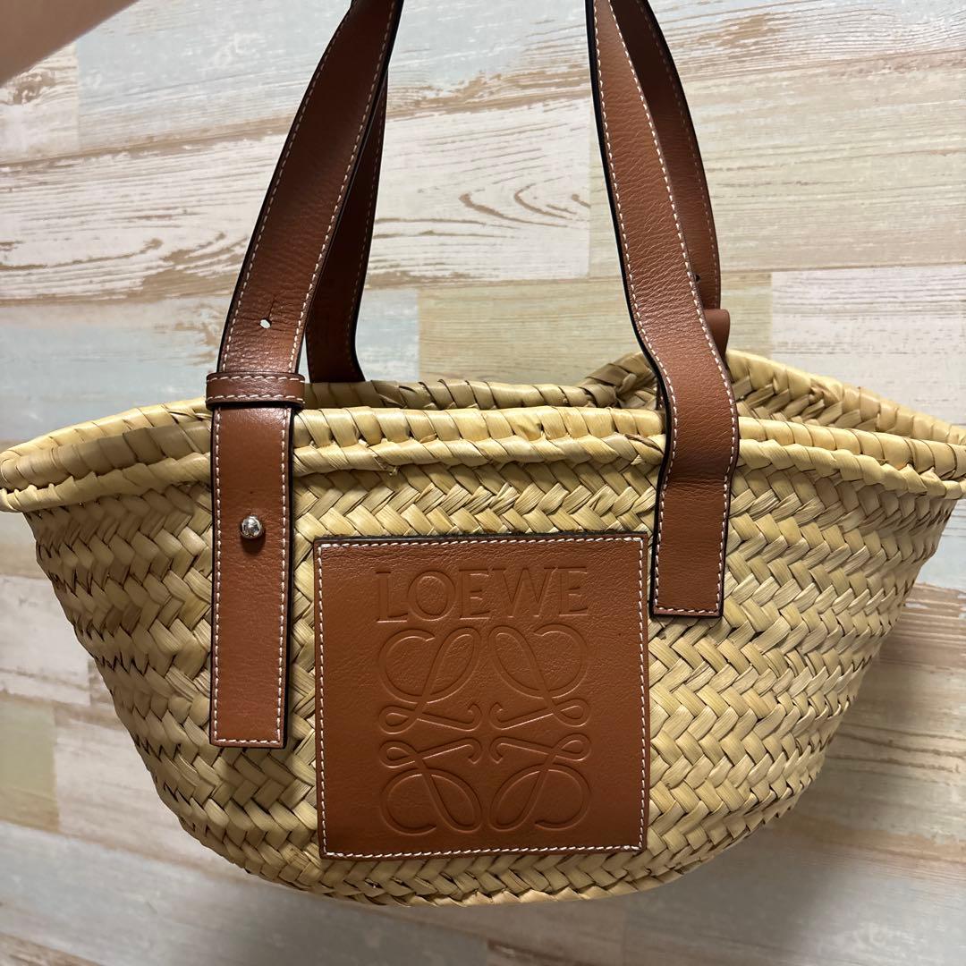 LOEWE かごバッグ バスケット　アナグラム