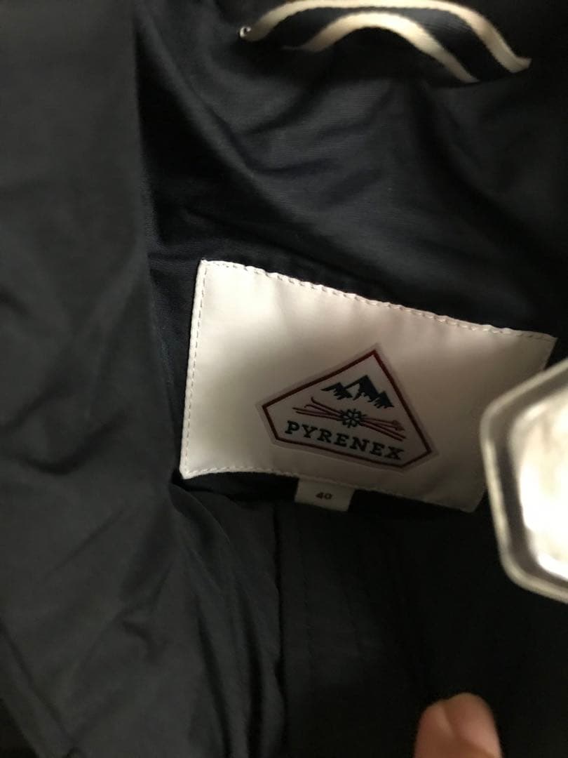 新品　PYRENEX ダウンベスト ネイビー L 40