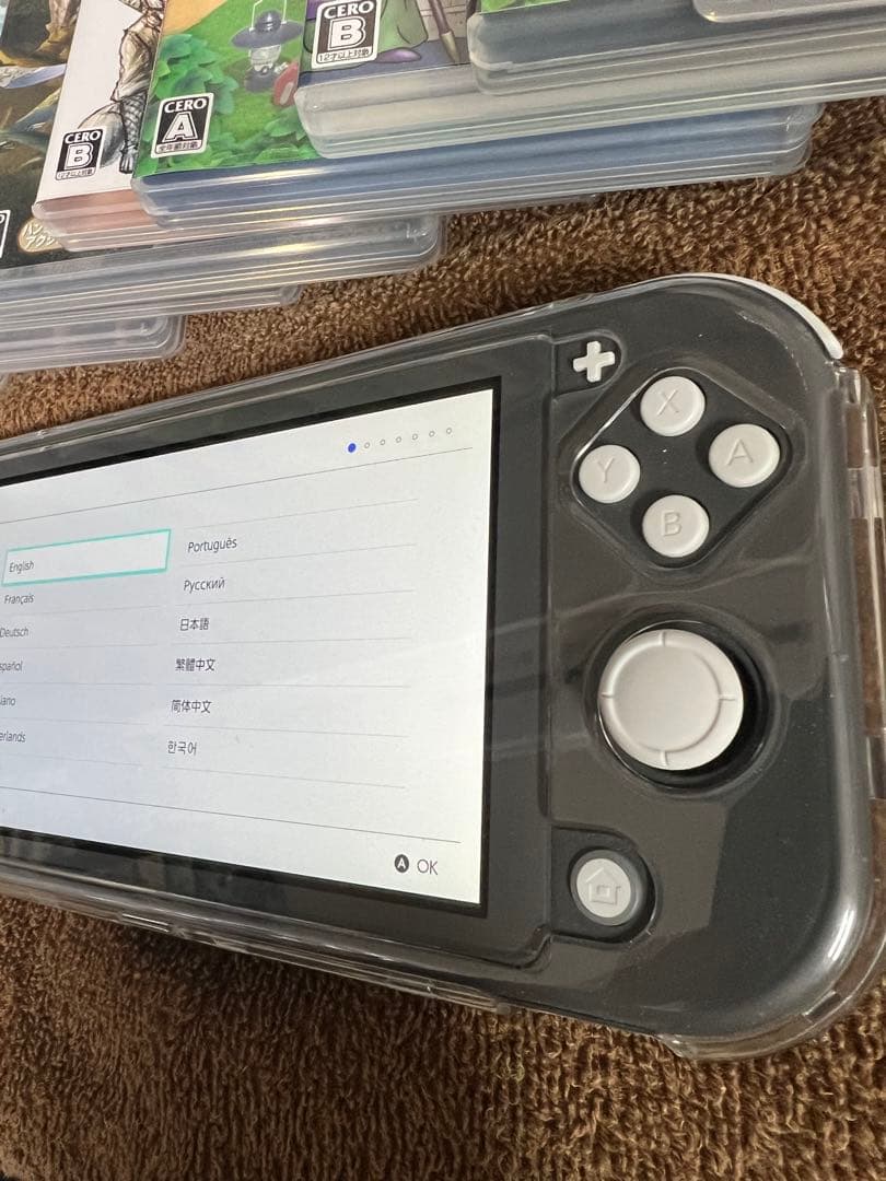 Nintendo Switch Lite グレー 本体　北米版　ソフト10本