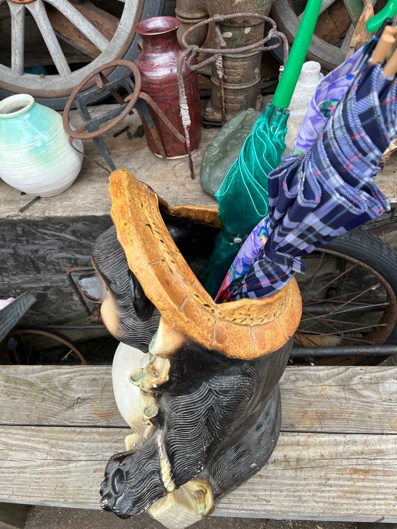 shota たぬきの置物、たぬき55センチ、たぬきの傘立て置物、傘立て、