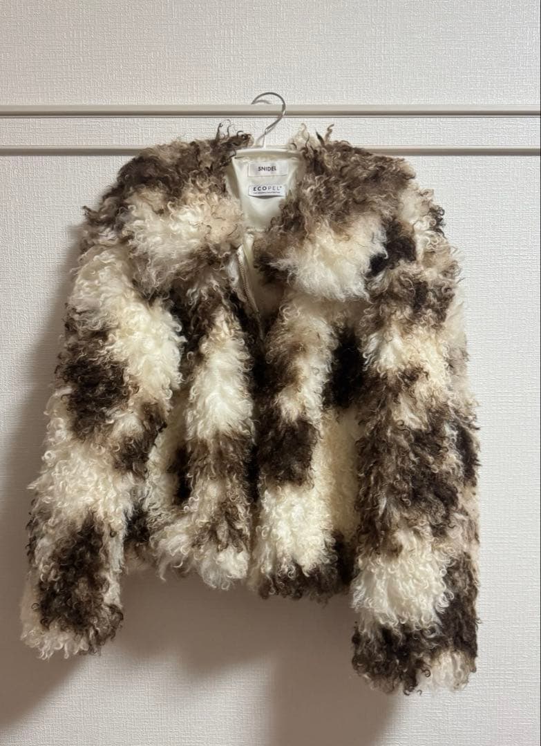 【SNIDEL】ファーショートコート：MIX