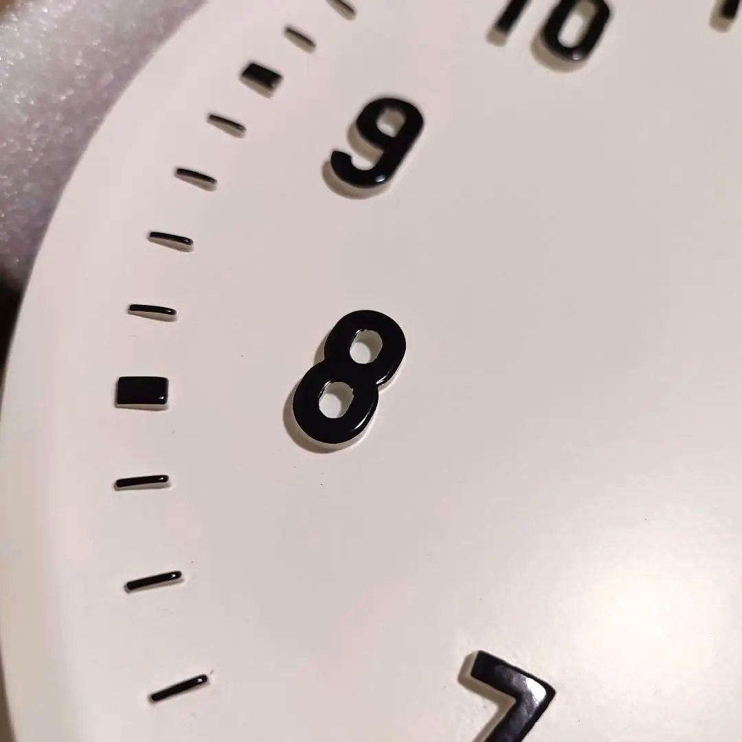 interform kemppi CL-3931天然木製三針柱壁掛時計アナログ白