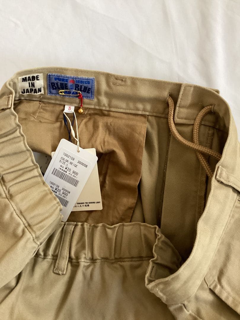 BLUE BLUE JAPAN ウェポン ワンタックパンツ　Lサイズ　新品未使用