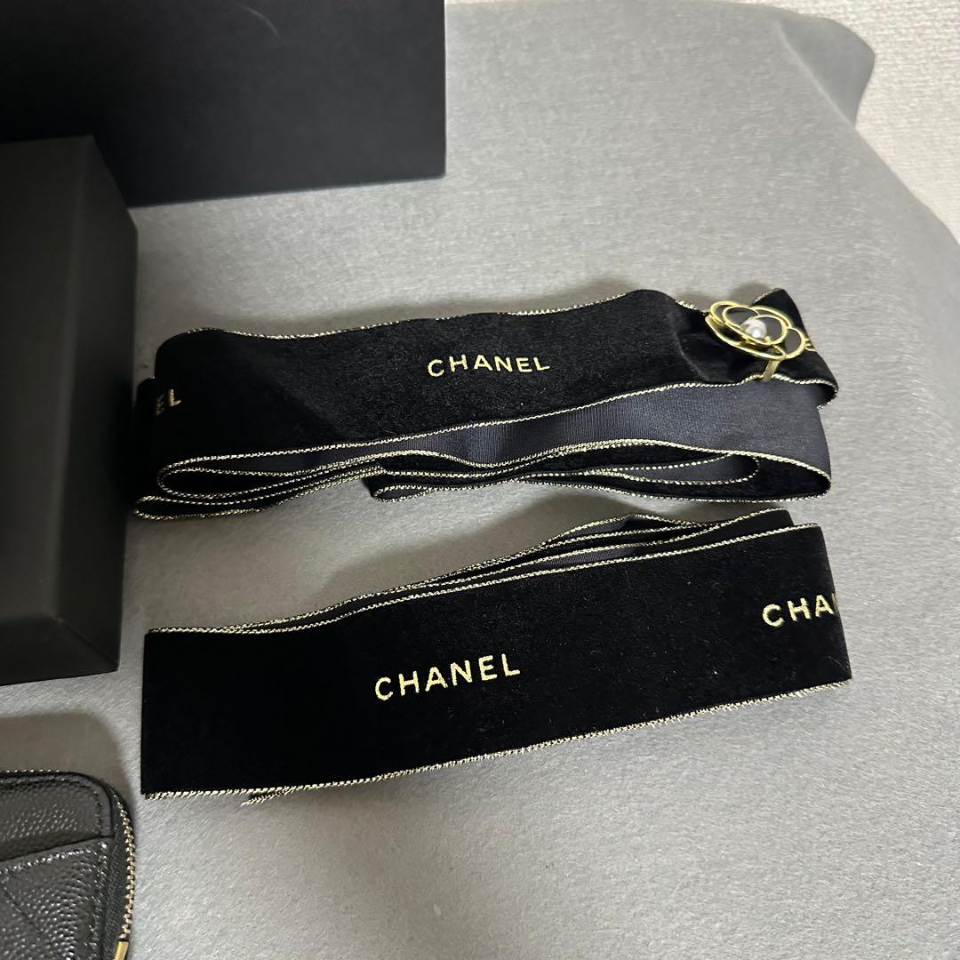 ほぼ未使用CHANEL キャビアスキン　マトラッセ　ケース