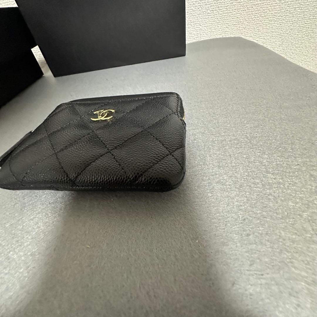 ほぼ未使用CHANEL キャビアスキン　マトラッセ　ケース