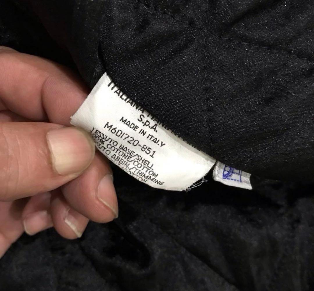 Valentino カウ柄 ファー レザー デニムジャケット 短丈 黒 34