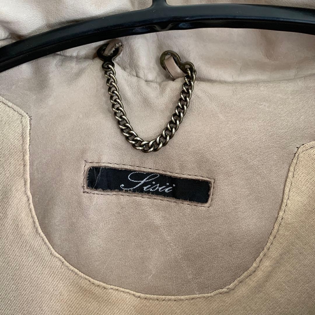 裕*様 sisii シシ　レザーポンチョ　グレージュ