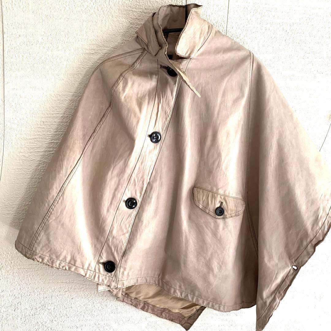 裕*様 sisii シシ　レザーポンチョ　グレージュ