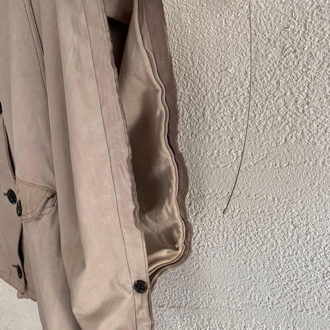 裕*様 sisii シシ　レザーポンチョ　グレージュ