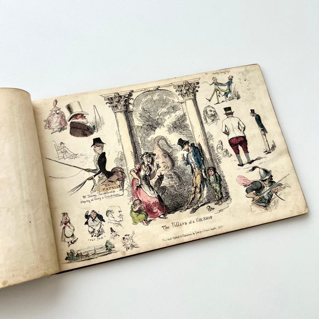 My Sketch Book⠀クルックシャンク⠀1830年代　希少　アンティーク