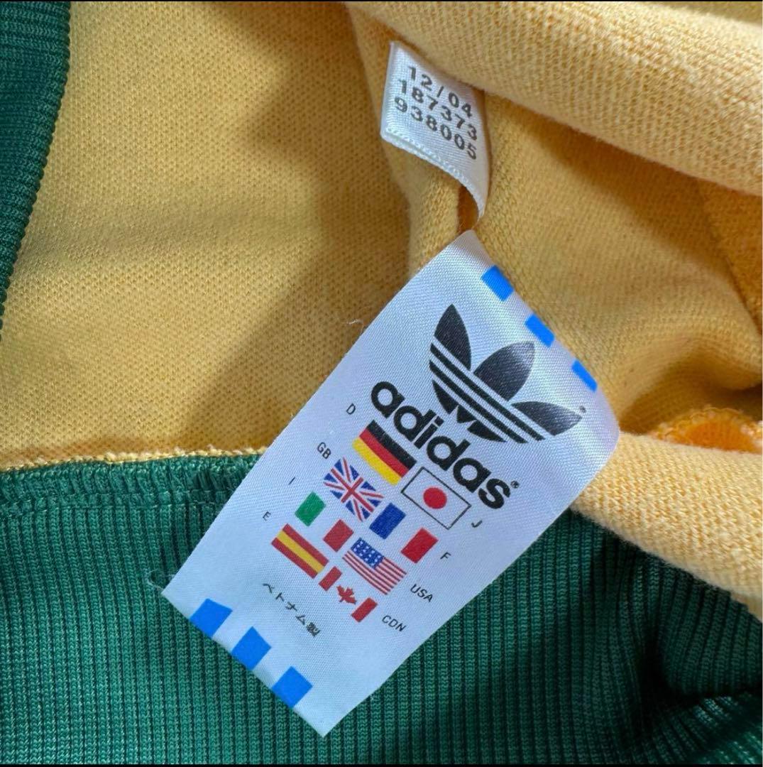 値下げ❣️adidas 00s トラックジャケット 万国旗 イエロー グリーン M