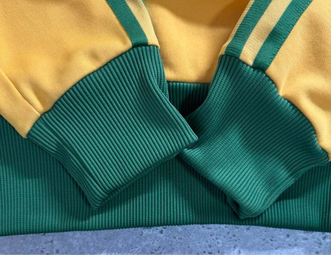 値下げ❣️adidas 00s トラックジャケット 万国旗 イエロー グリーン M