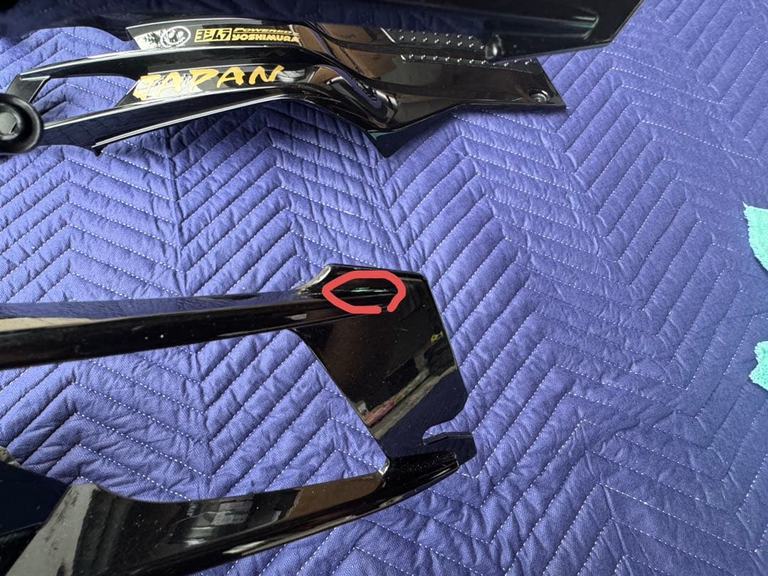 ZX-14R サイドフィン サイドカウル 左右SET ブラック