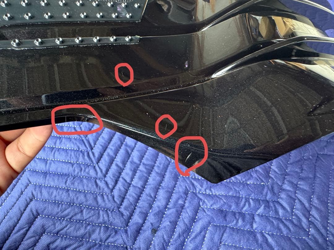 ZX-14R サイドフィン サイドカウル 左右SET ブラック