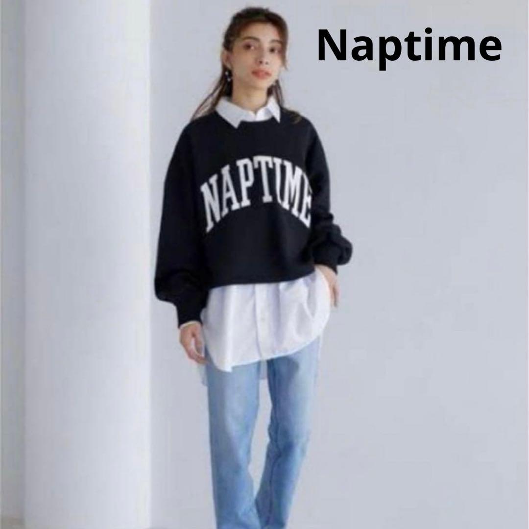 極美品 ナップタイム AAA 西島隆弘 クロップド ショート丈 ロゴ スウェット