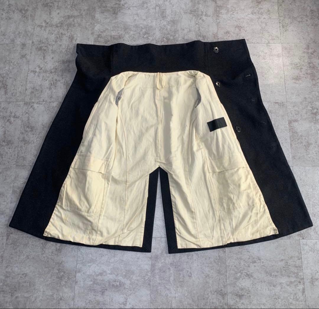 変形 コート　The Viridi-anne highneck woolcoat