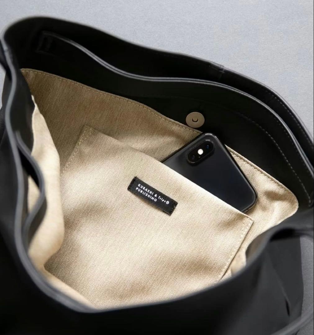 クラシアンドトリップスパブリッシング　2way レザーバッグ　ブラック　牛革