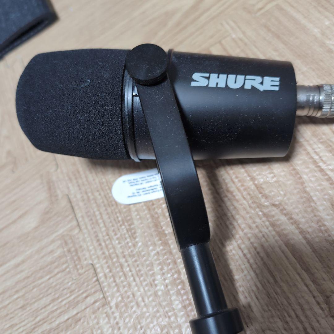 【美品】SHURE MV7X ダイナミックマイク + エルゴトロン マイクアーム
