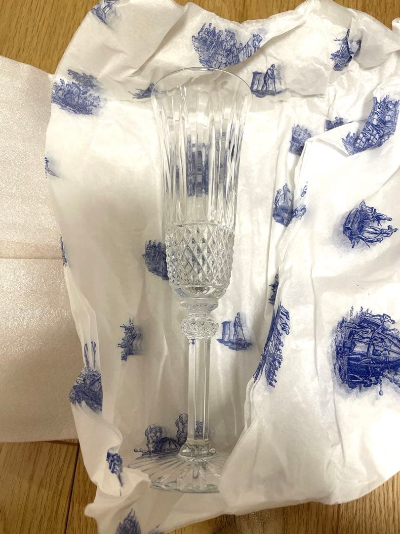 サンルイ　トミー　Saint-Louis  シャンパングラス クリア