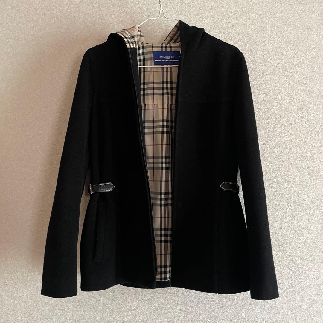 BURBERRY フード付きブラックジャケット　サイズ40