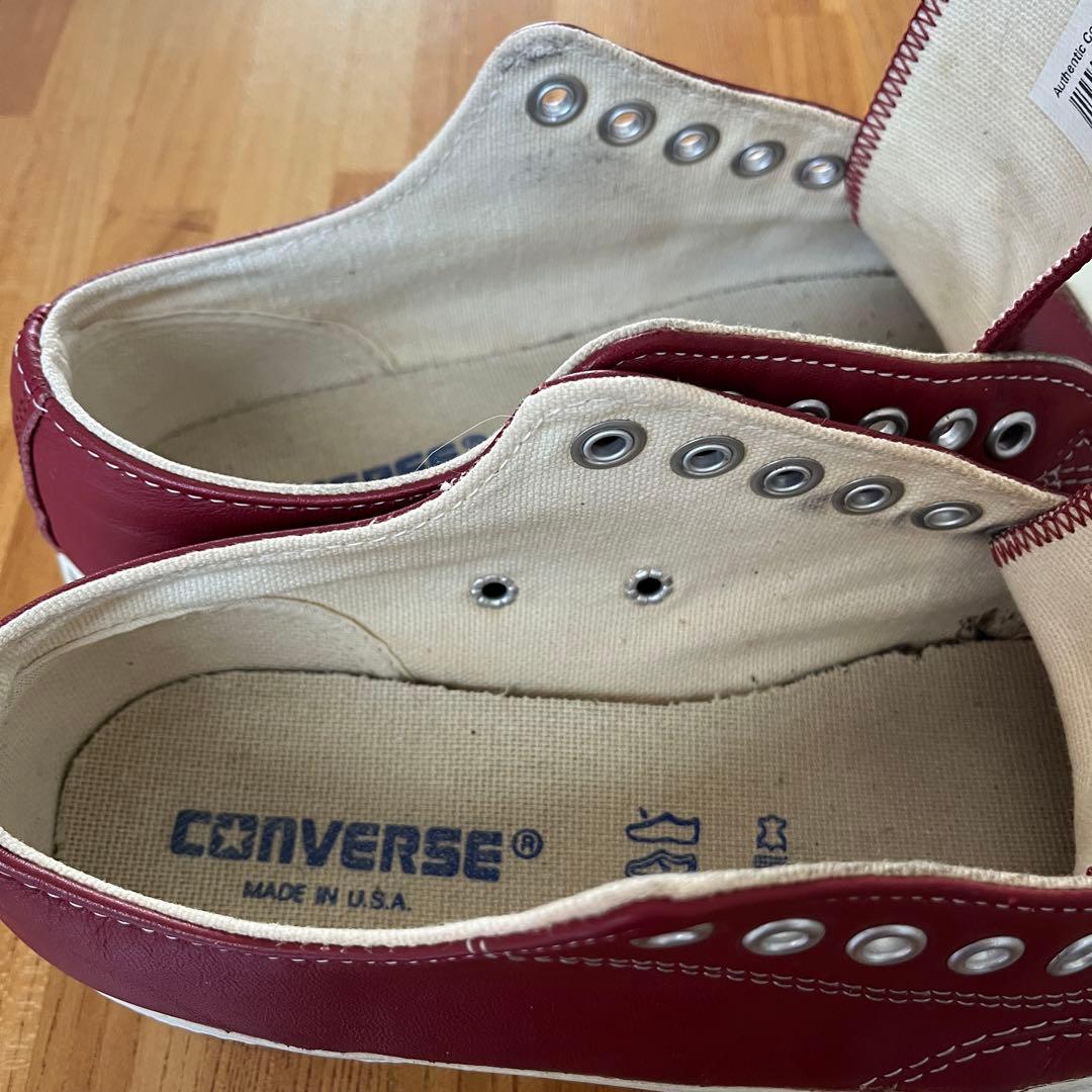 コンバース ジャックパーセル 90's USA製 24cm レッド レザー