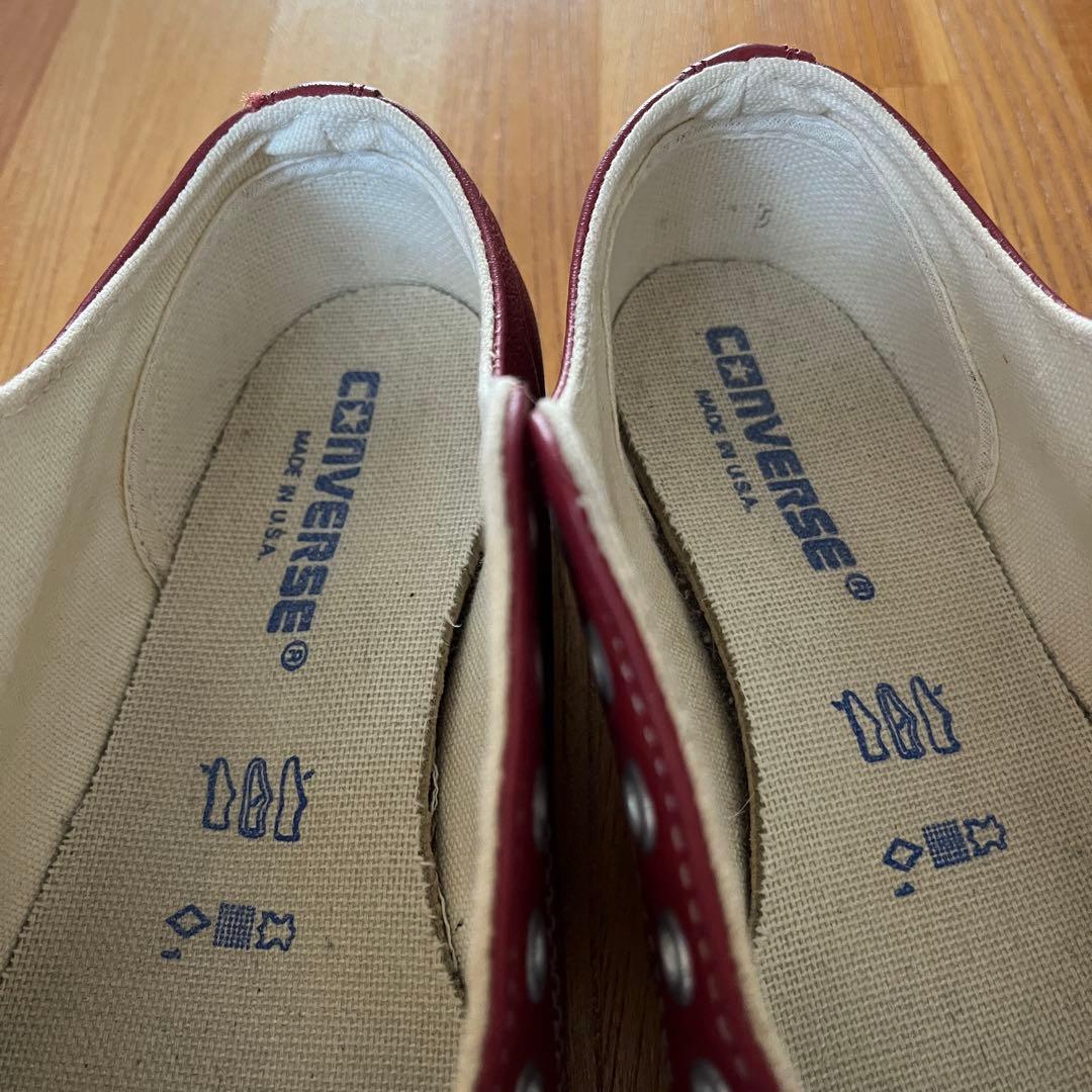 コンバース ジャックパーセル 90's USA製 24cm レッド レザー