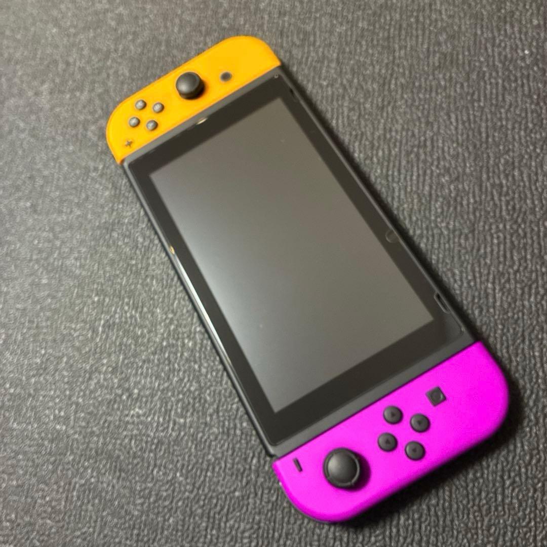 【美品】バッテリー強化版 Nintendo Switch 本体 保護フィルム付