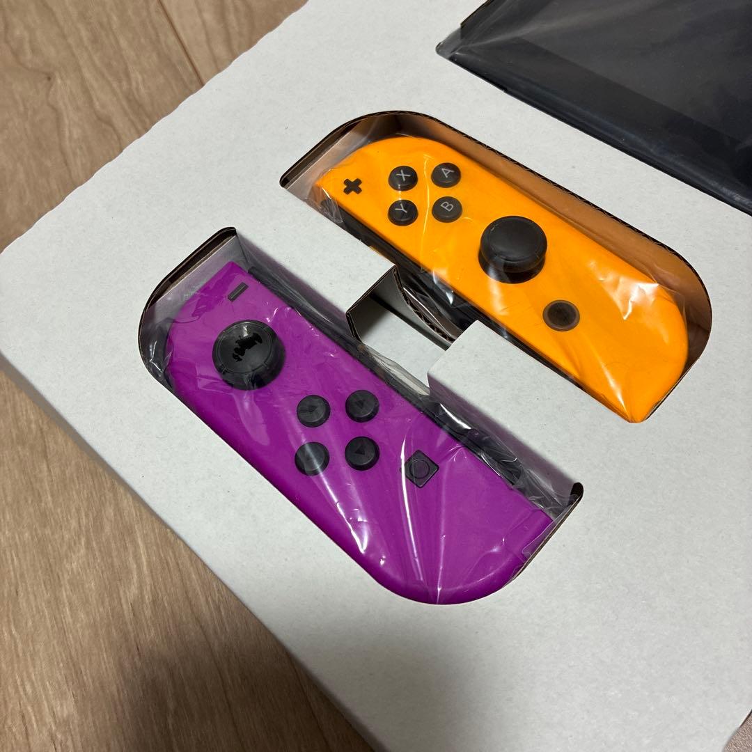【美品】バッテリー強化版 Nintendo Switch 本体 保護フィルム付
