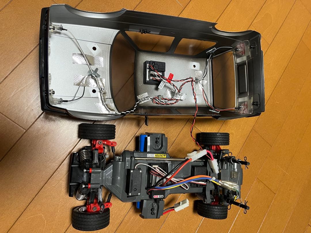 【中古】TAMIYA ゴルフ2ボディ (MF-01Xシャーシ) プロポ付き