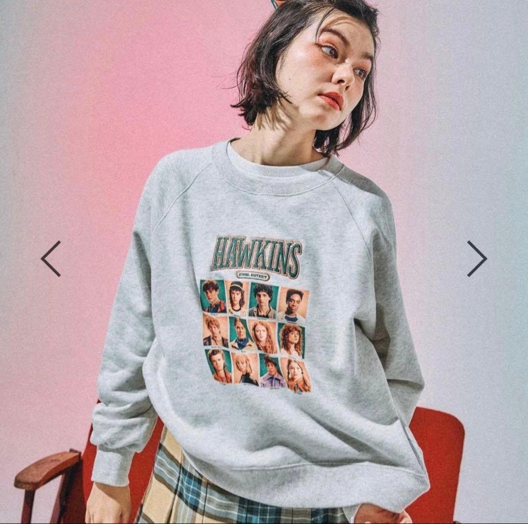 STRANGER THINGS スウェットプルオーバー オートミール