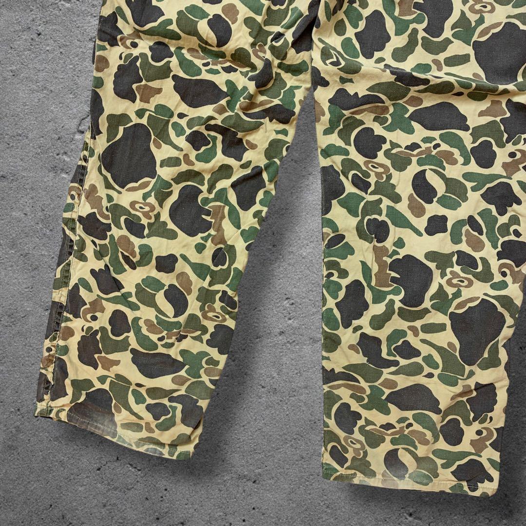 50s60sダックハンターカモW33ベイカーパンツ YKK 片爪ハンティング
