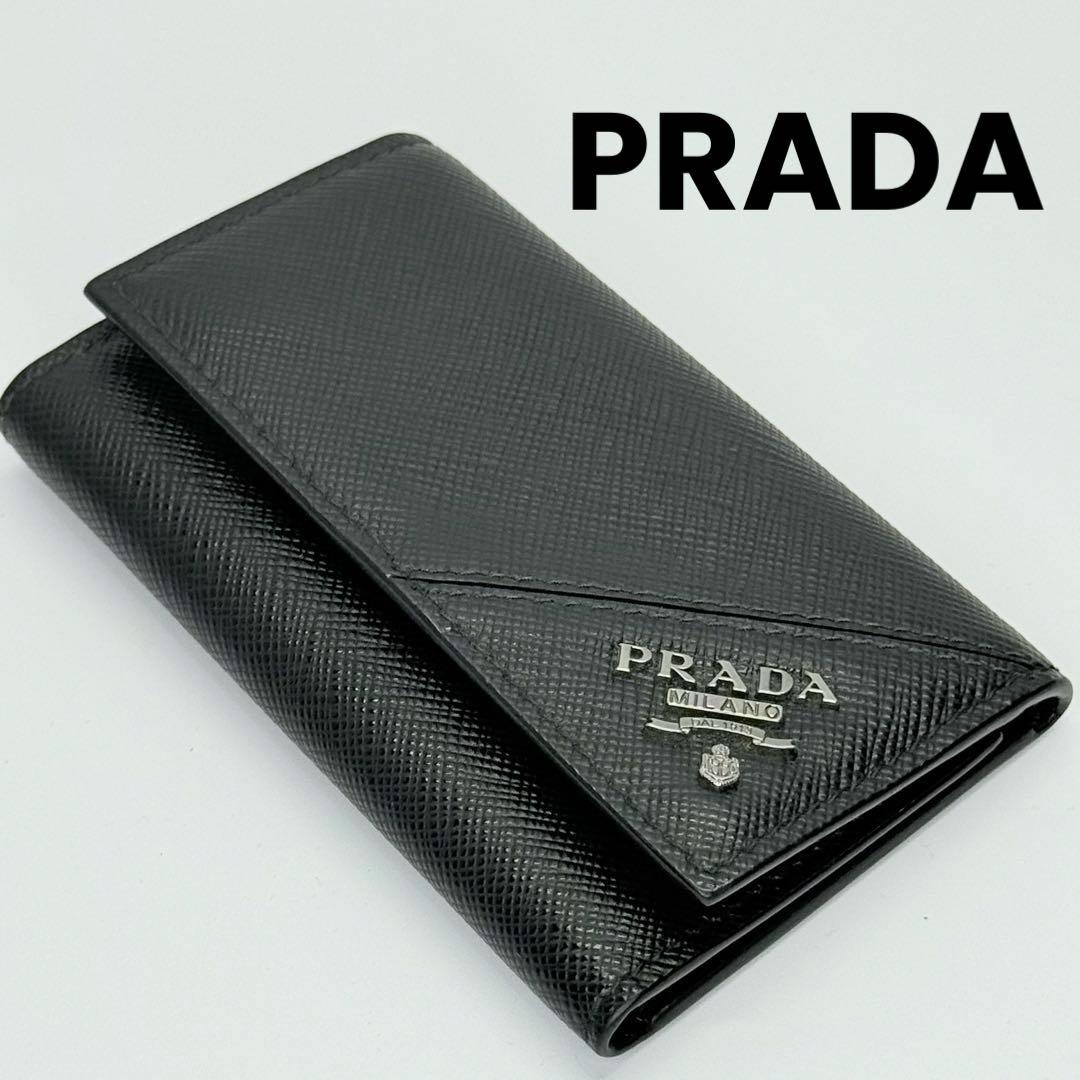 ✨極美品✨PRADA プラダ　キーケース　6連　サフィアーノ