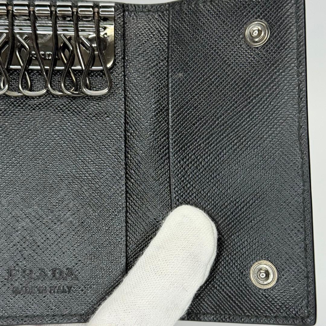 ✨極美品✨PRADA プラダ　キーケース　6連　サフィアーノ