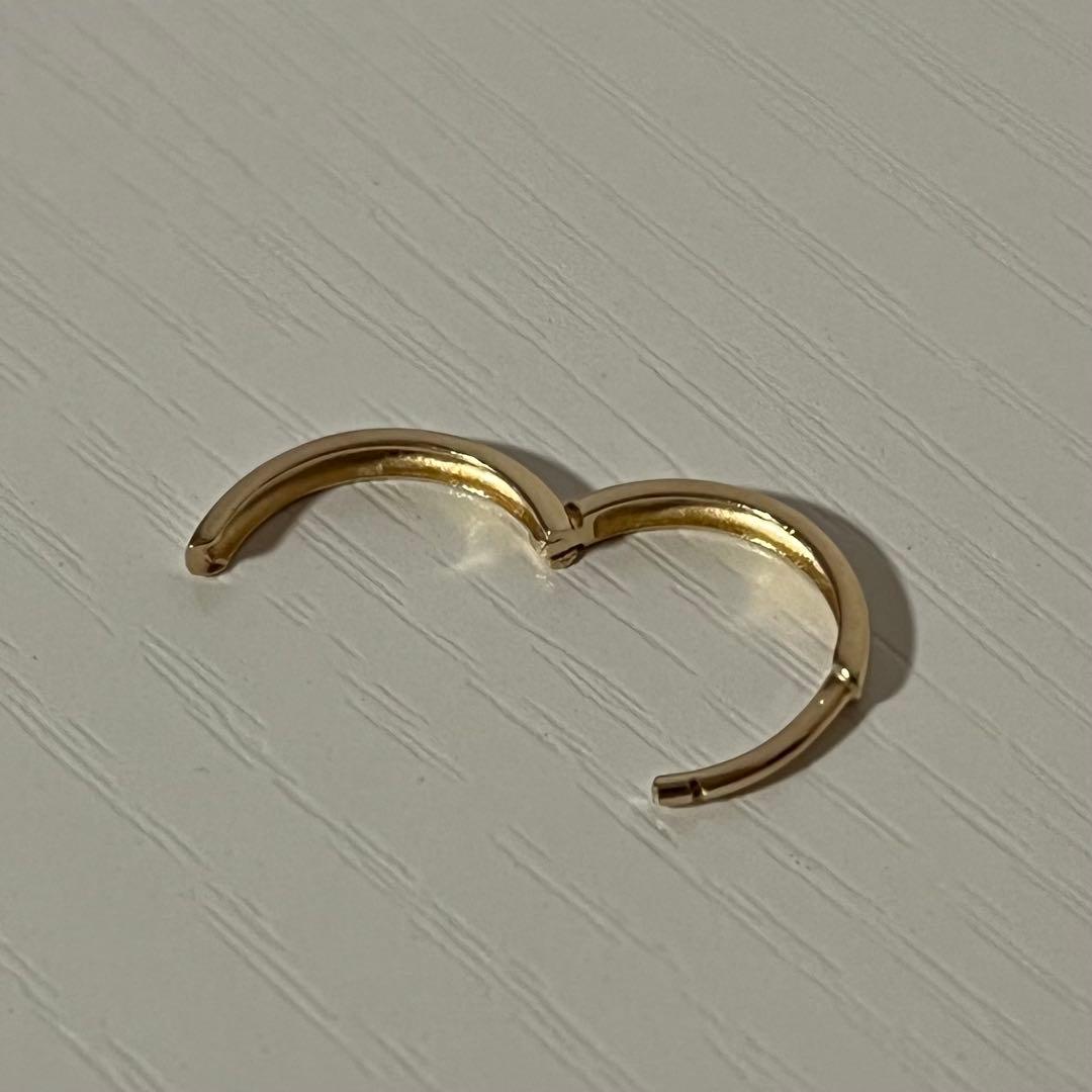 AVALANCHE (アヴァランチ) 10K YG フープピアス