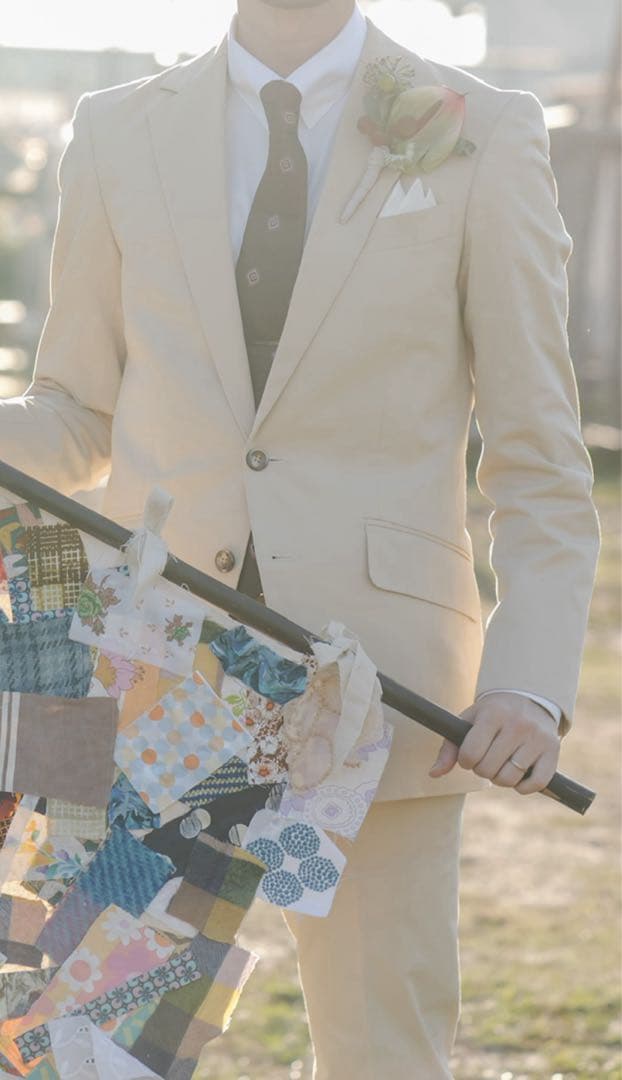 【GINZA Global Style】セットアップ　コットンスーツ　ベージュ