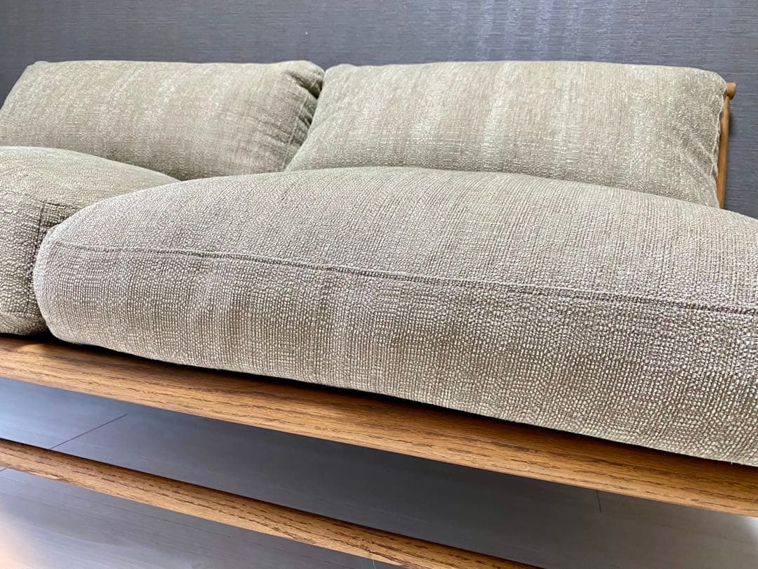 【美品】MOMO NATURAL クラウドソファー　２人掛け