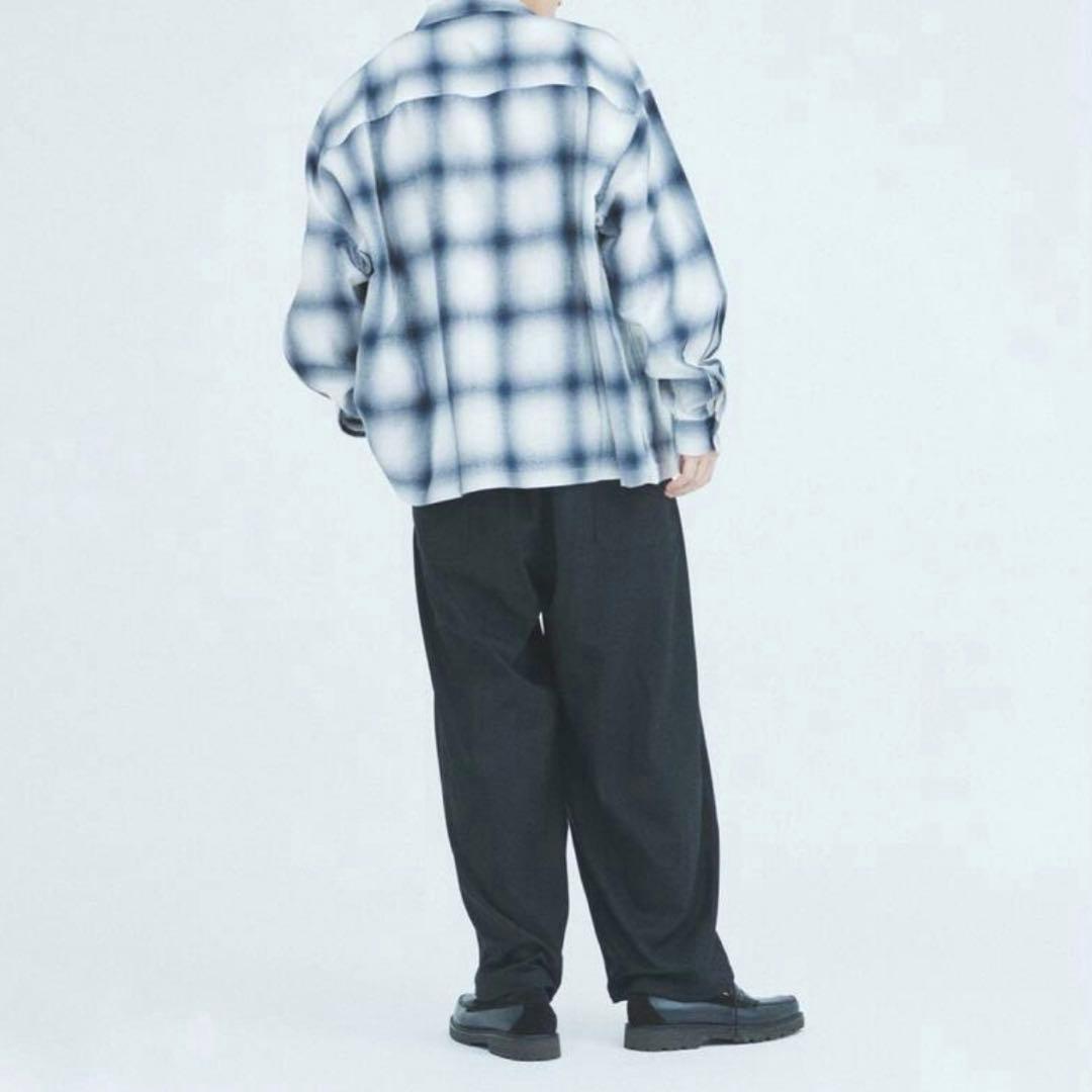 25年製　J.S.stead リラックス　オンブレオープンカラーシャツ