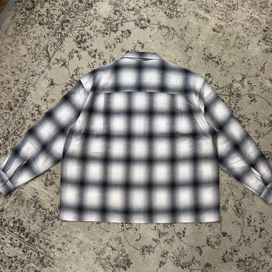 25年製　J.S.stead リラックス　オンブレオープンカラーシャツ