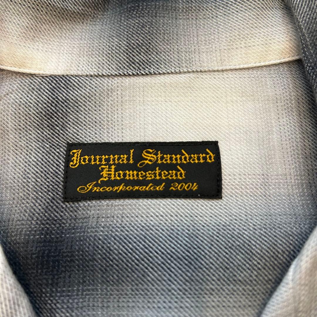 25年製　J.S.stead リラックス　オンブレオープンカラーシャツ