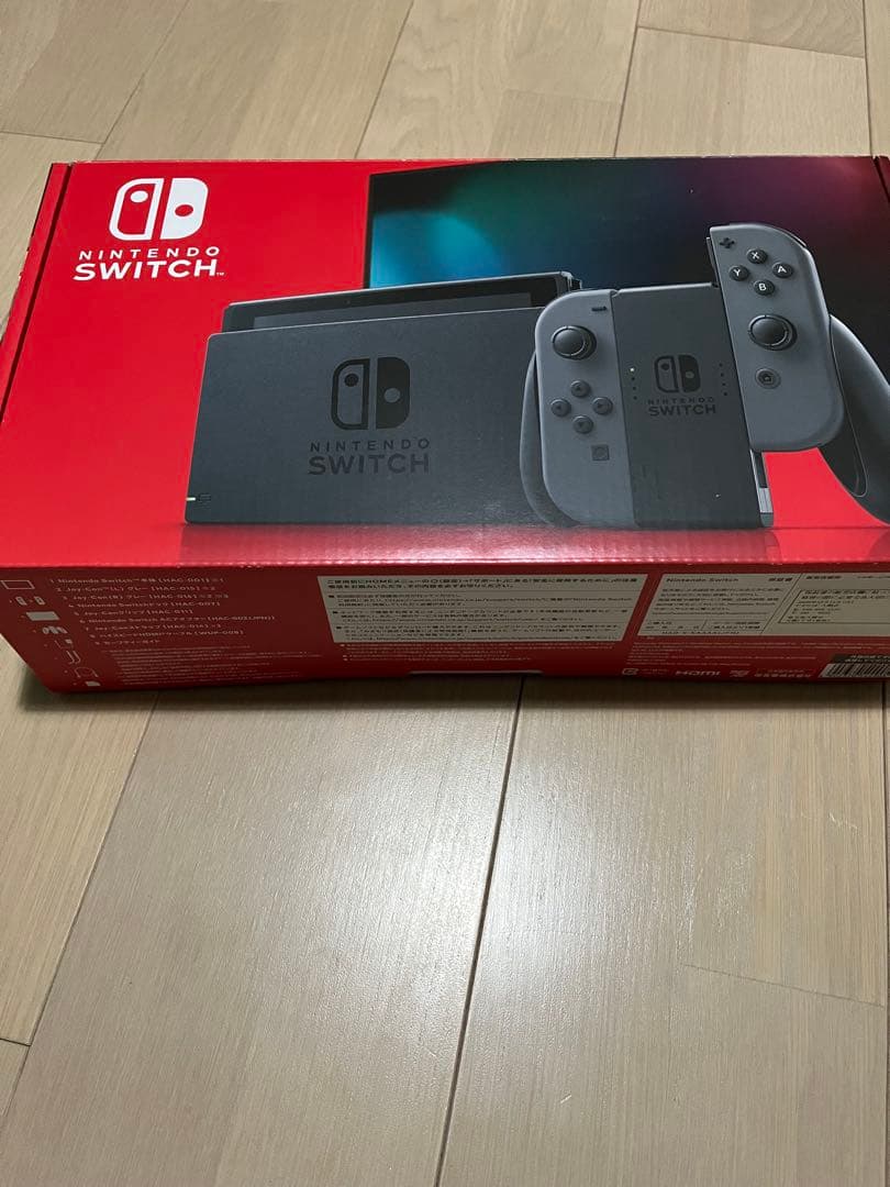 Nintendo Switch グレー 本体セット 美品SDカード保護フィルム付