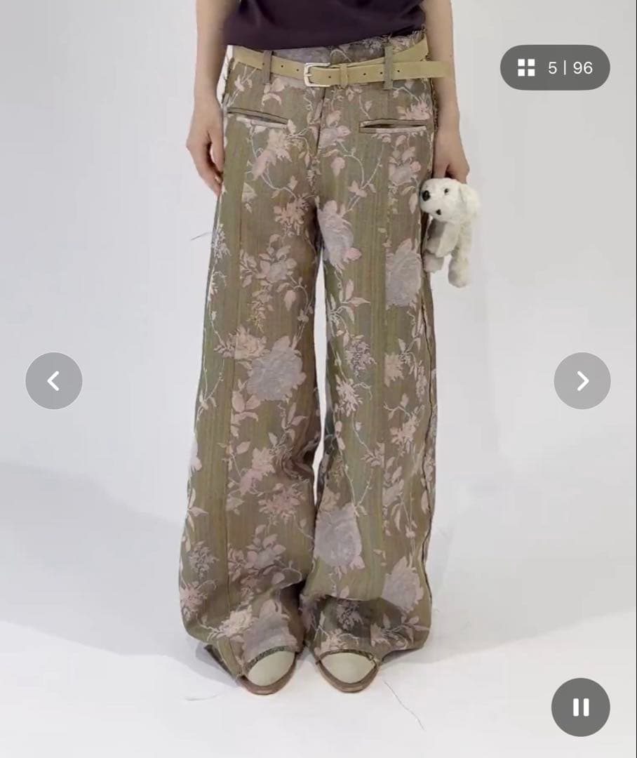 パンツ igi INSIDE OUT JACQUARD PANTS size0