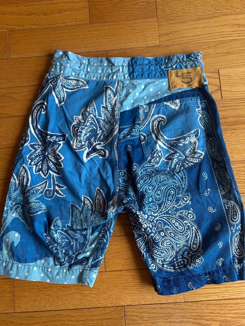 45R 葉山ものがたり　アロハMIXプリントの908ベイカーショートパンツ